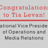 Congratulations to Our New National Vice President of Operations and Media Relations